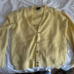 Van Heusen Soft Yellow Knit Cardigan